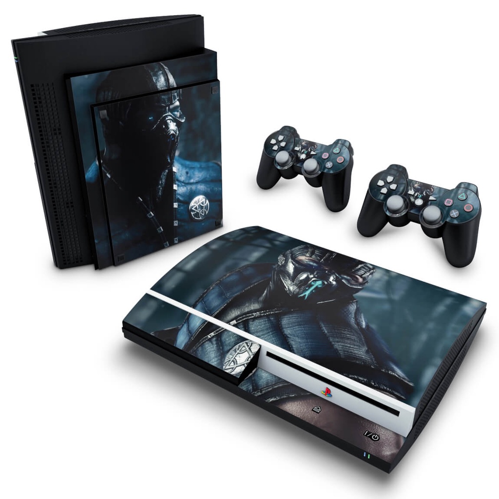 Skin PS3 Fat Adesivo - Mortal Kombat X Subzero