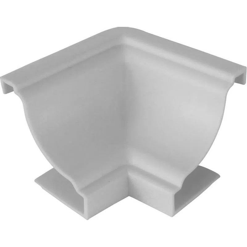 Cantoneira de forro Pvc interno, cantinho de forro, acabamento branco gelo 10 unidades