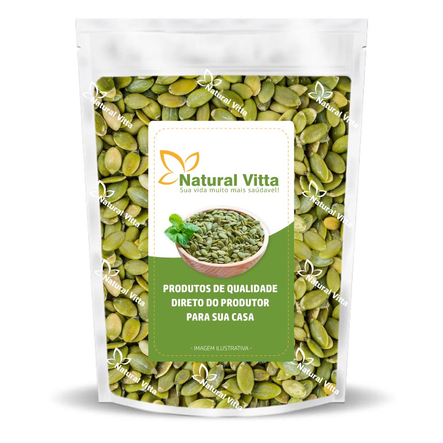 Semente de Abóbora Crua Natural Vitta - 1kg em Oferta na Shopee