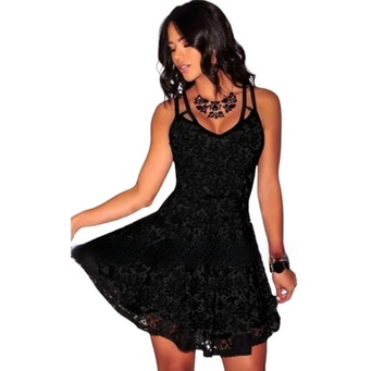 Roupas Feminina Vestido Renda Rodado Curto Festa,panicat Top