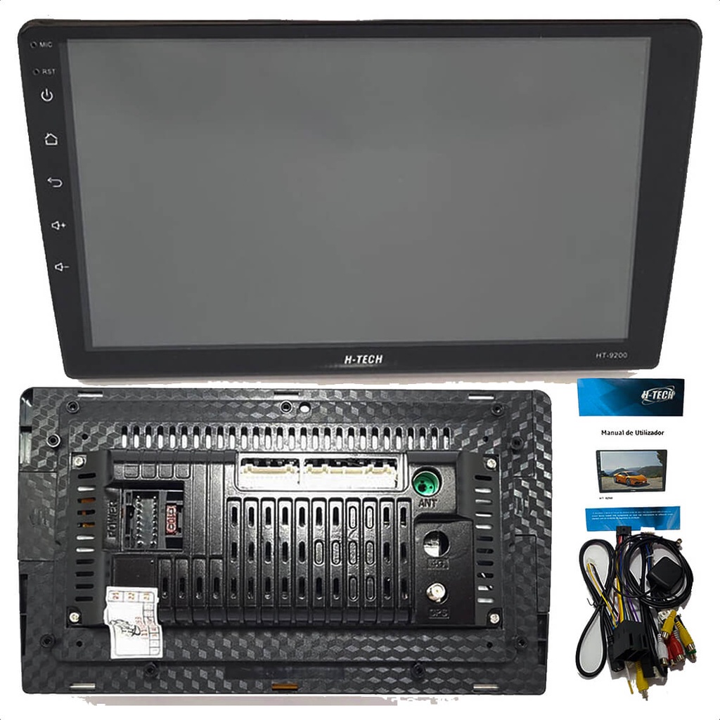 Central Multimídia 2 Din Android 10 MP5 9" HT-9200 WiFi GPS BT USB Espelhamento Android e iOS H-Tech em Oferta na Shopee