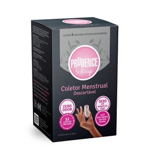 Coletor Menstrual Prudence SoftCup Com 4 Unidades