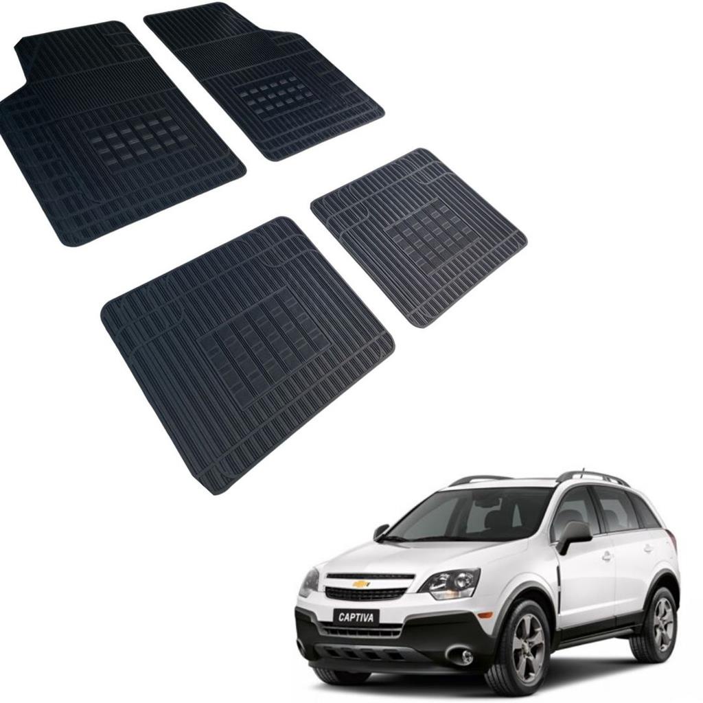 Jogo 4 Pecas Tapete Automotivo Especifico Captiva 100% Borracha Borcol