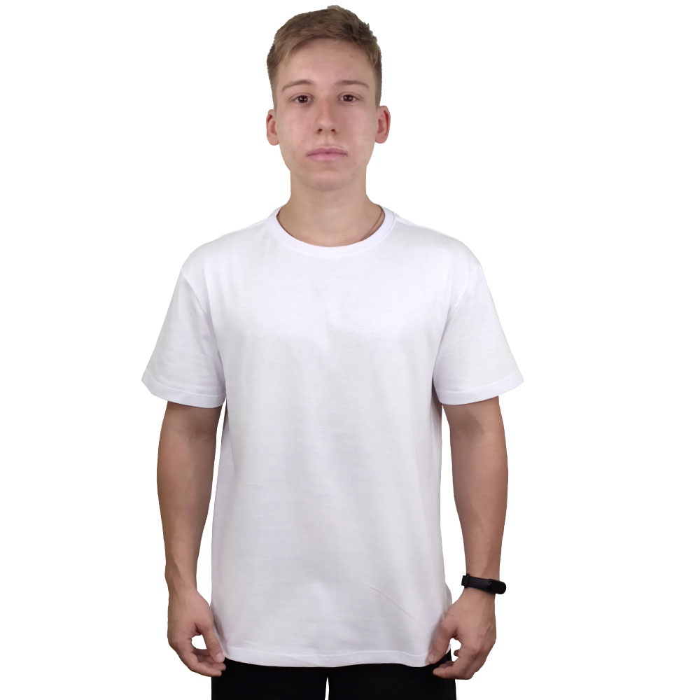 Camisetas Lisas Básicas Segunda Linha 100% Algodão Reforço Ombro a Ombro leves defeitos