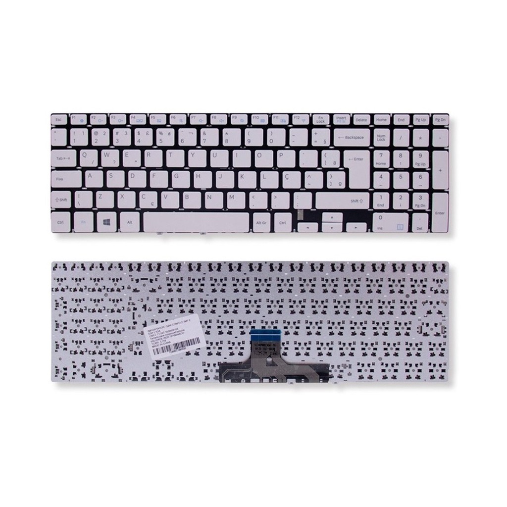 Teclado Notebook Samsung Essentials E30 Np350xaa Branco Br
