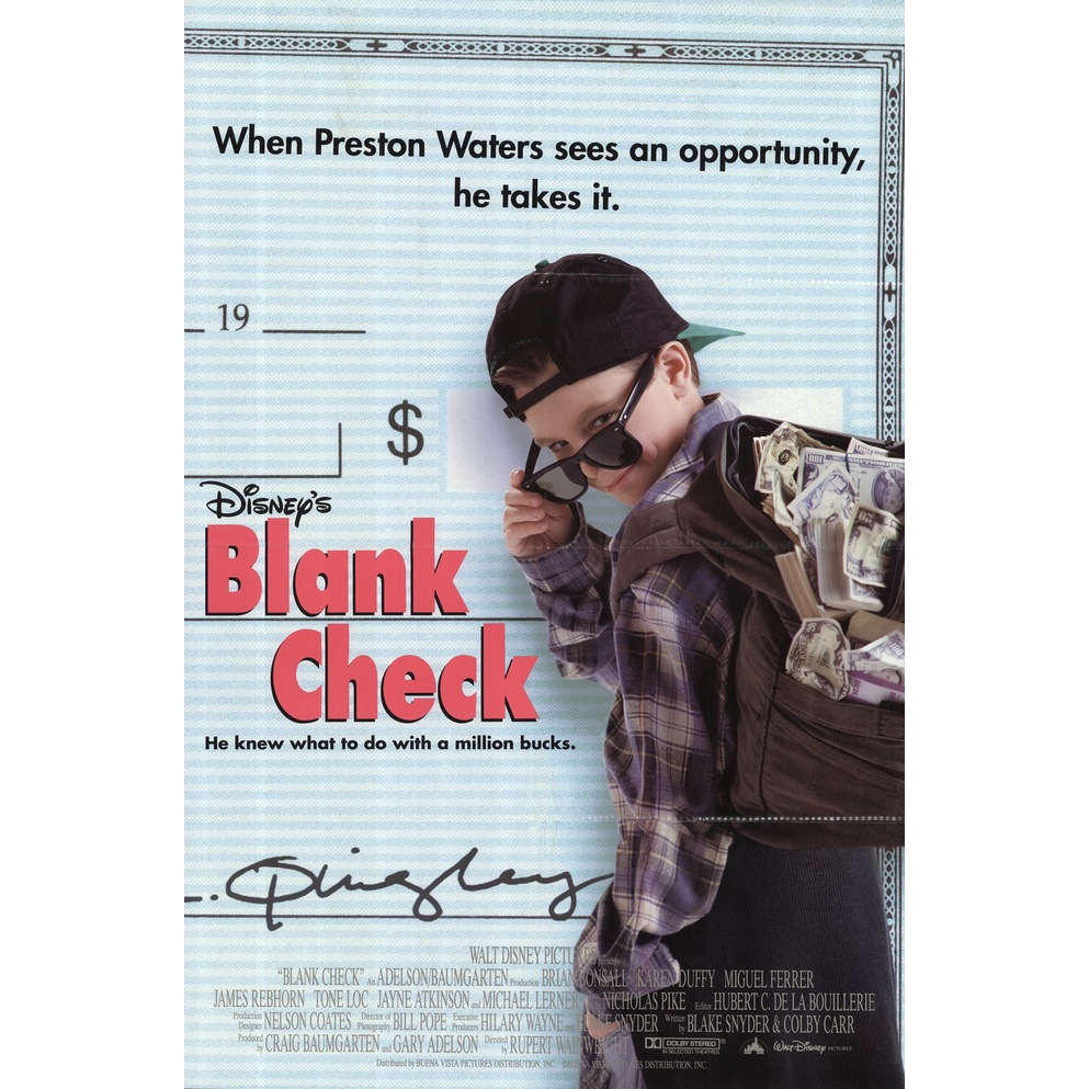 Cheque em Branco (1994) (Blank Check) Brian Bonsall e Miguel Ferrer - Dublagem Clássica