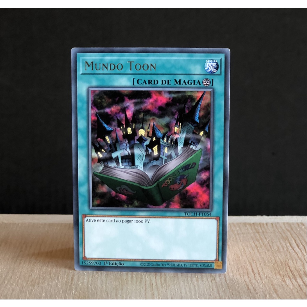Carta Mundo Toon Rara yu-gi-oh original yugioh mundo da fantasia
