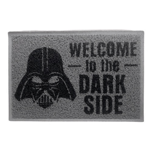 Tapete Capacho Vinil / PVC Coleção Cinema Star Wars Darth Vader WELCOME TO THE DARK SIDE 60 cm X 40 cm