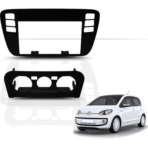 Moldura 2 Din Volks Up 2014 2015 2016 - Preta em Oferta na Shopee