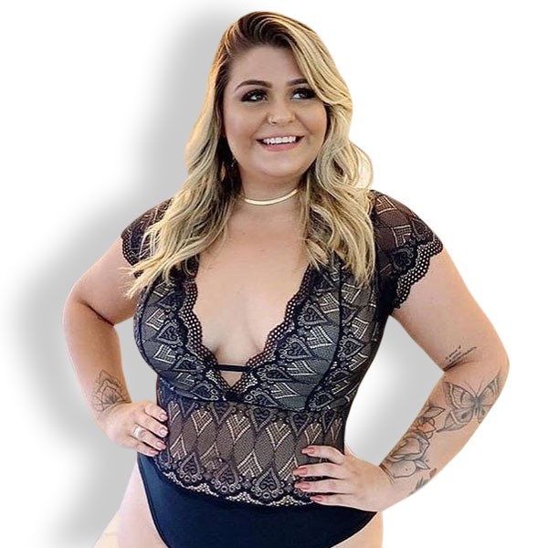 body feminino com bojo plus size