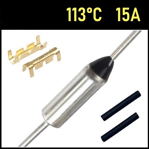 1 Fusível Térmico 15A TF 113°C 113C 113°C 113 Graus 250V
