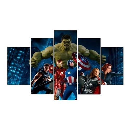 Quadro Mosaico Decorativo Avengers Vingadores Top 6mm