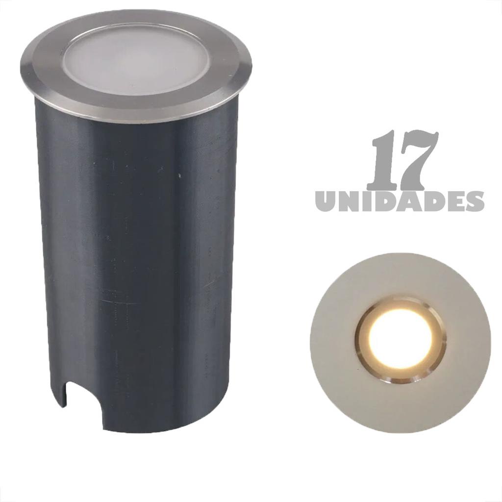17 Embutido Luminaria De Piso Inox Led 1w Chao Externo Ali64 Shopee