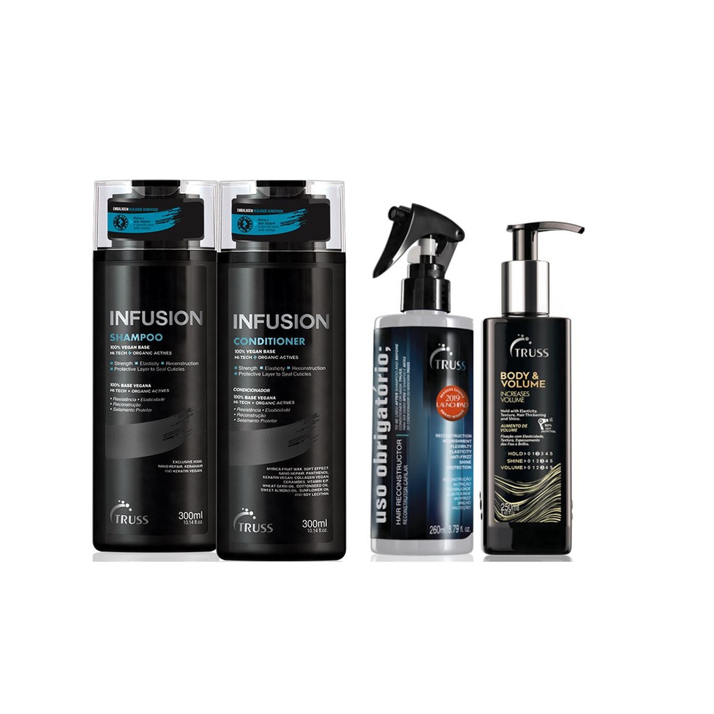 Truss Infusion Shampoo e Condicionador e Body & Volume e Uso Obrigatório