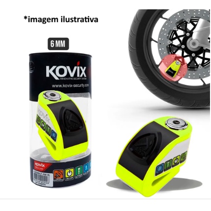 Trava Segurança Cadeado Para Moto Disco Kovix Kd6 Sensor Movimento Alarme