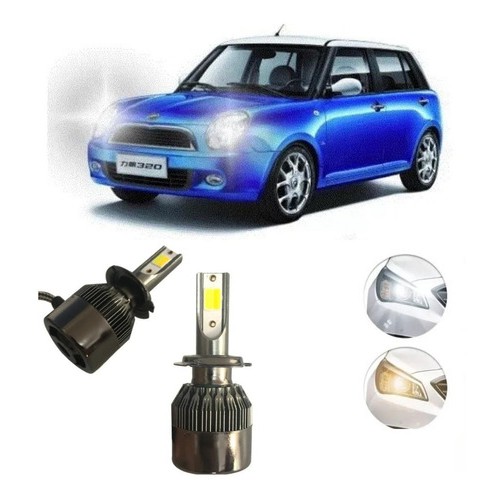 Kit Super Led Dual Color 3000k/6000k Lifan 320  Farol Baixo