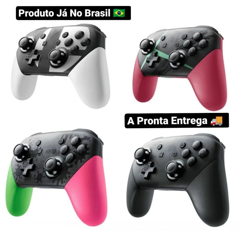 Controle Para Nintendo Switch Pro Controller Eastvita Pink Edition