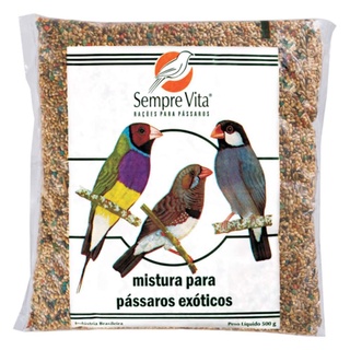 Racao Para Passaros Exoticos Danreal 500g em Oferta na Shopee