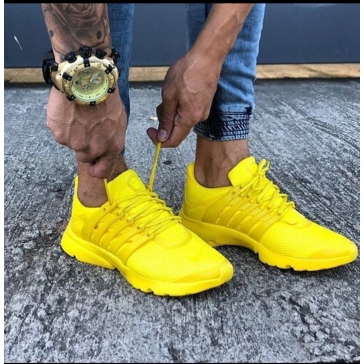 tenis nike amarelo masculino