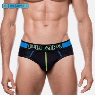 PUMP Marca De Algodão Cuecas Confortáveis Homem Sexy Roupa Interior Dos Homens Briefs Cueca Jockstrap Gay Calcinhas Breve Pênis Calzoncillos