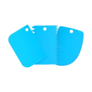 Kit 3 Espatula Decorativa Alisadora Confeiteiro Para Decoracao De Bolos