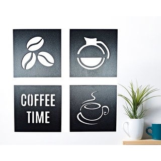 Kit 4 Quadros Para Decorar Cantinho Do Café Cozinha 14,5x14,5cm Mdf Quadro Cantinho do Café, Cantinho do Café Decoração, Decoração Cantinho do Café em Oferta na Shopee