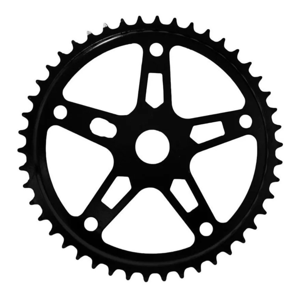 Coroa Engrenagem 46 D Bicicleta P/ Monobloco Estrela Preta