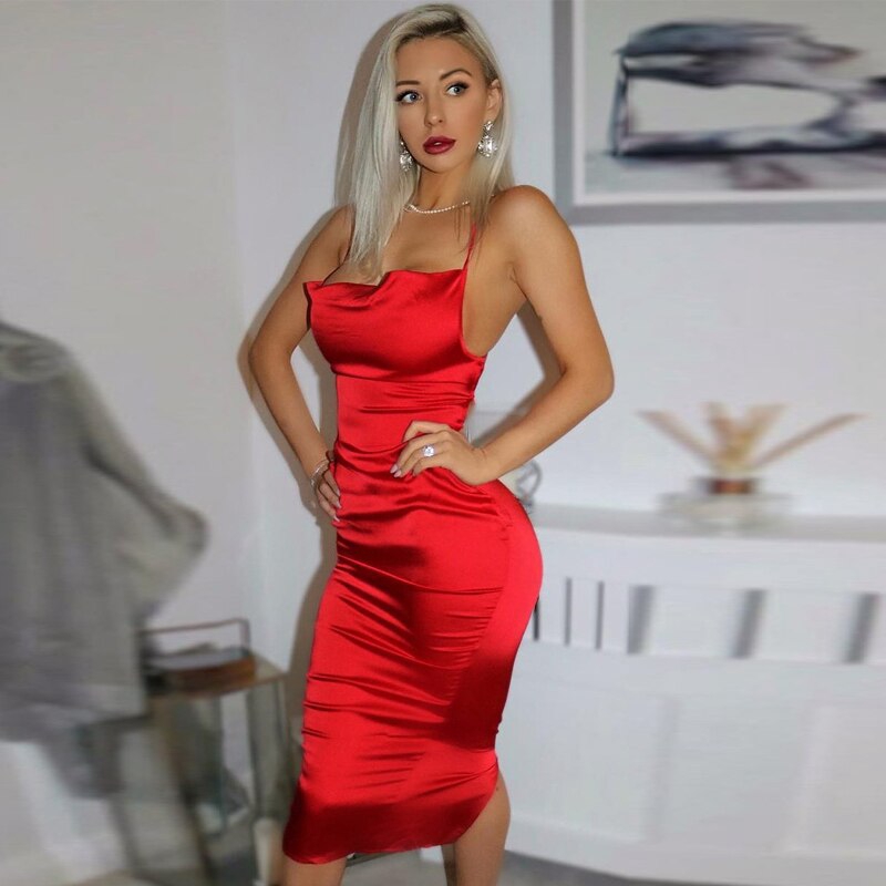 vestido vermelho para balada