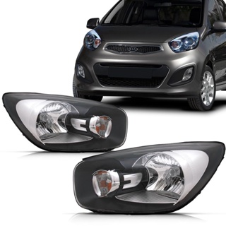 Par Farol Picanto 2011 2012 2013 2014 2015 2016 2017 Foco Simples Máscara Negra em Oferta na Shopee
