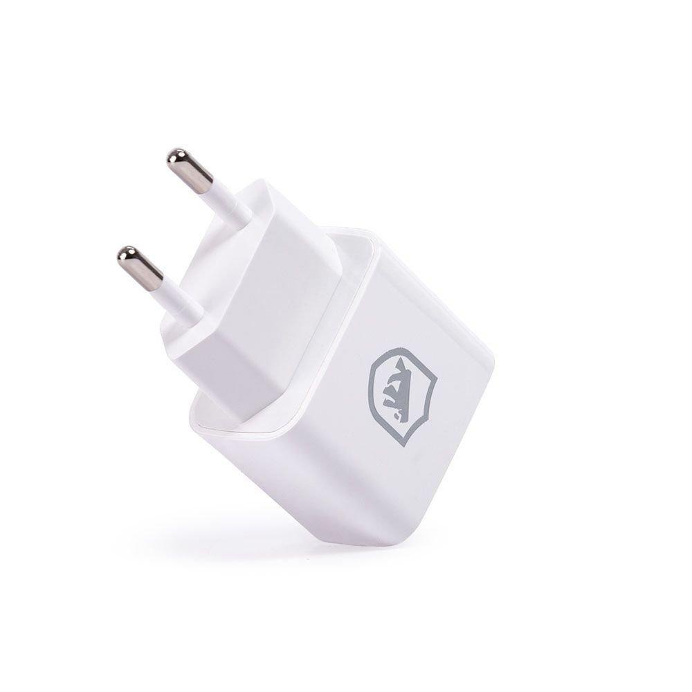 Carregador De Parede Bivolt Flex 12w Com 2 Entradas Usb Gshield Cor Branco em Oferta na Shopee