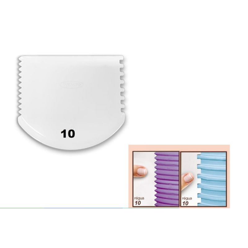 Espátula Para Decorar Bolos MOD. 10 - Régua Decorativa P/ Bolos N10