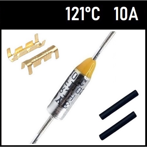 3 Fusível Térmico 10A 121C 121°C 121 Graus 250V