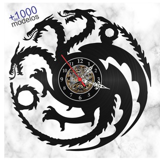 Relógio De Parede Game Of Thrones Decoração Disco De Vinil