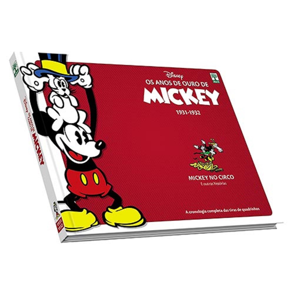 HQ: Anos de Ouro de Mickey: Mickey no Circo 1931 - 1932 Walt Disney Edição de Colecionador Capa Dura