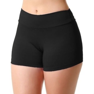 Short Fitness Academia Legging Ciclista Ginástica Malhar Cos Alto Lisa Suplex Não Fica Transparente em Oferta na Shopee