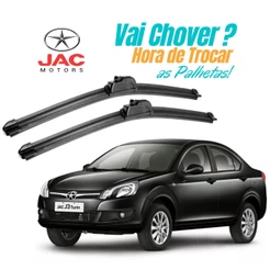 Par Palheta Limpador Parabrisa Jac J3 Turin 2011 2012 2013 2014 2015 2016 2017 Silicone