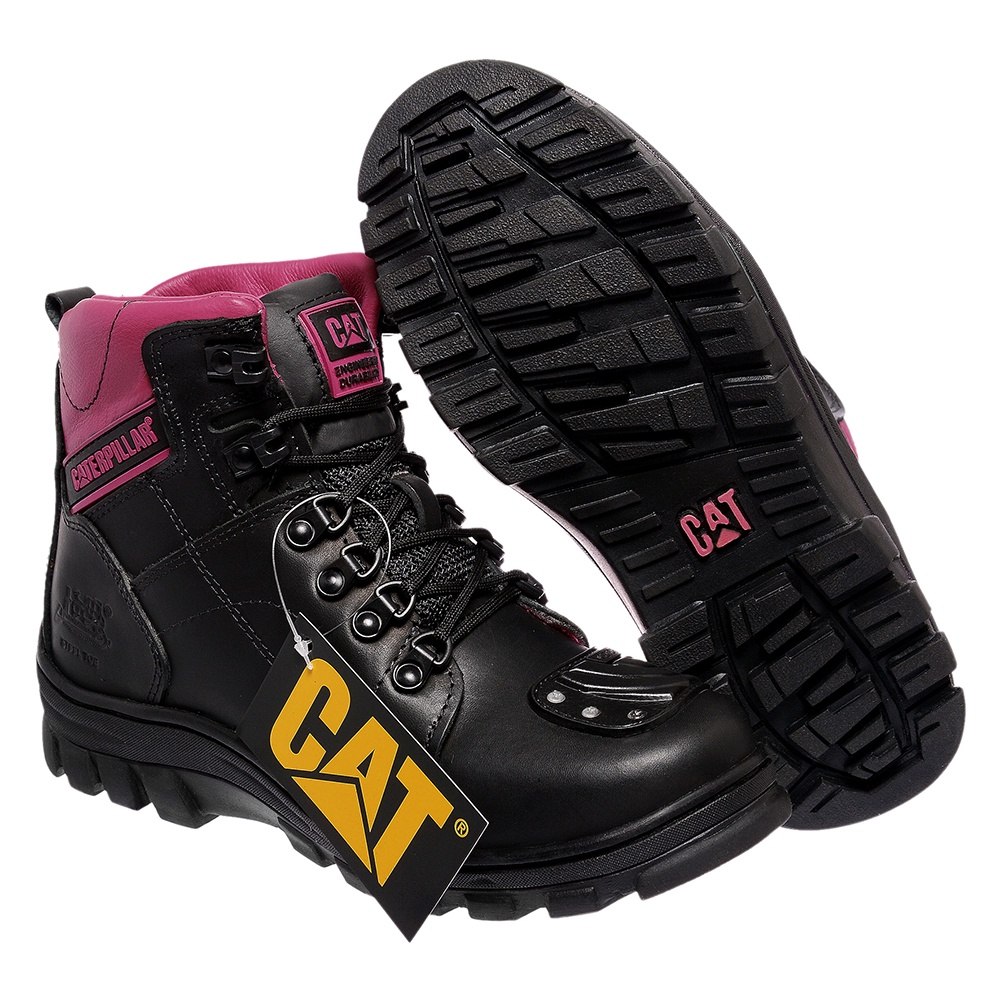 Bota Motociclista Coturno Cat Feminino Original Caterpillar TOP!! em Oferta na Shopee