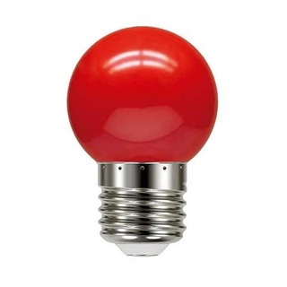Lampada Led Bolinha Bivolt G45 6W E27 Vermelha Luminatti