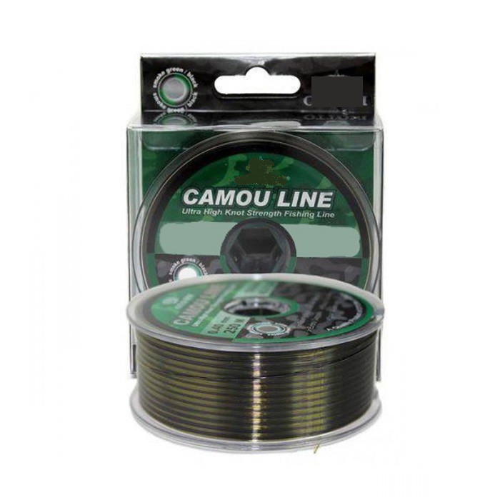 Linha Pesca Monofilamento Camou Line Camuflada 300 Metros 0,25mm