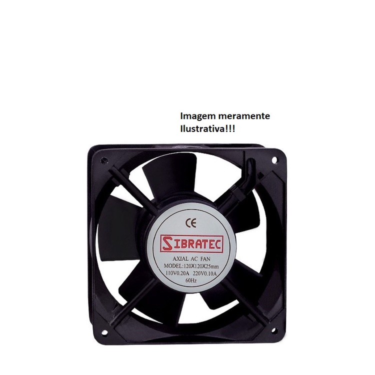 Microventilador 80x80x25 - 12v
