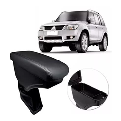Suporte De Braço Encosto Descanso Pajero Tr4 2003-2015 Couro