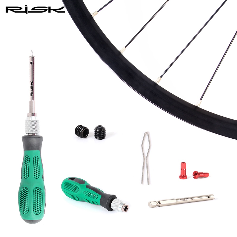 RISK Bicicleta Falou Bico Inserção Ferramenta Chave De Fenda Da cap Remoção MTB Road Bike Roda Nipple Acessórios de Bicicleta