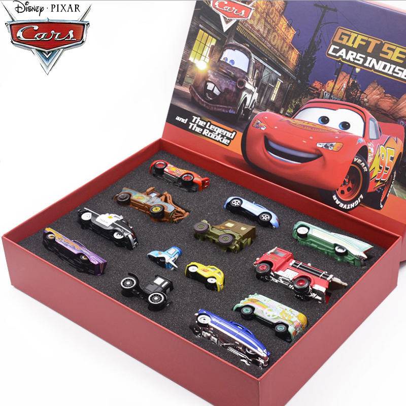 1 : 55 Carros Pixar Disney 3 3 Metal Diecast Carro De Brinquedo Conjunto De Presente Relâmpago McQueen Jackson Mack Tio Caminhão Menino Aniversário Brinquedos