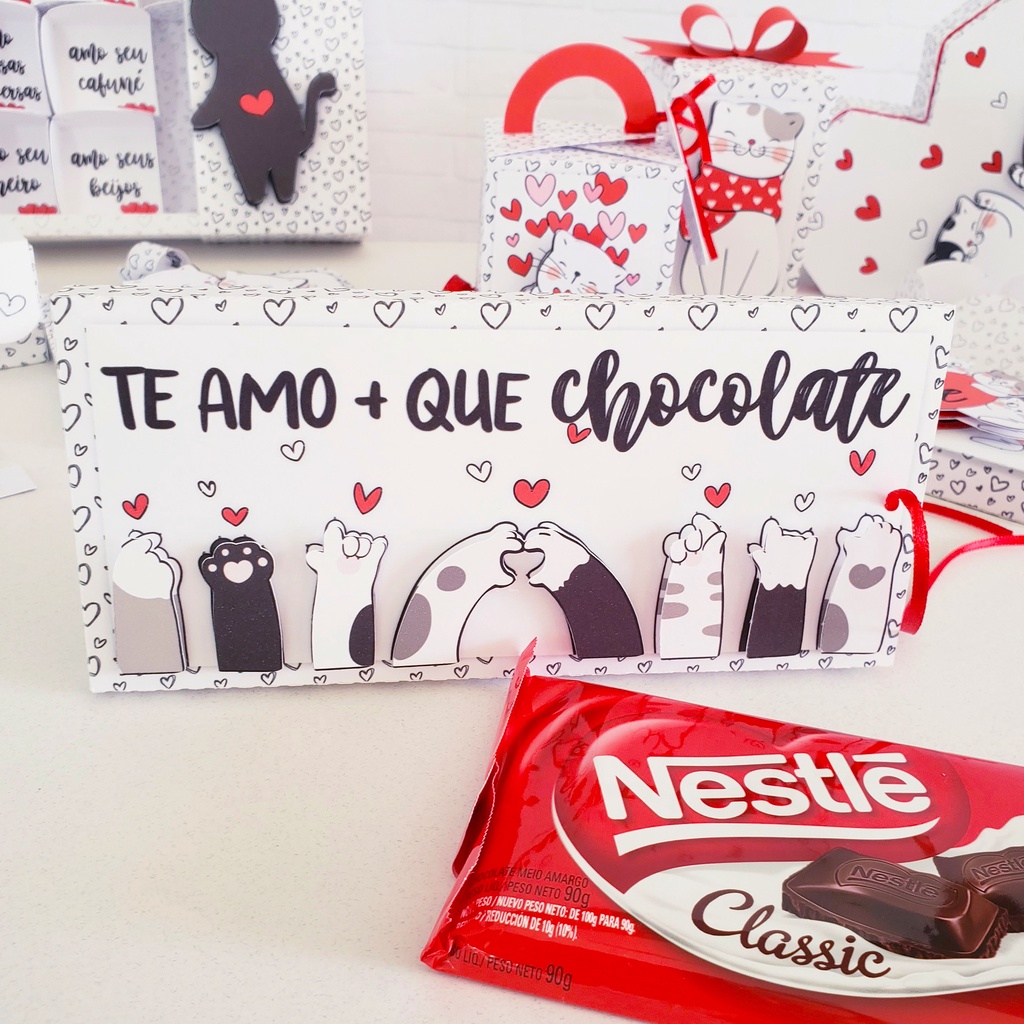 Caixinha / Caixa Porta Barra De Chocolate - Dia Dos Namorados | Shopee ...