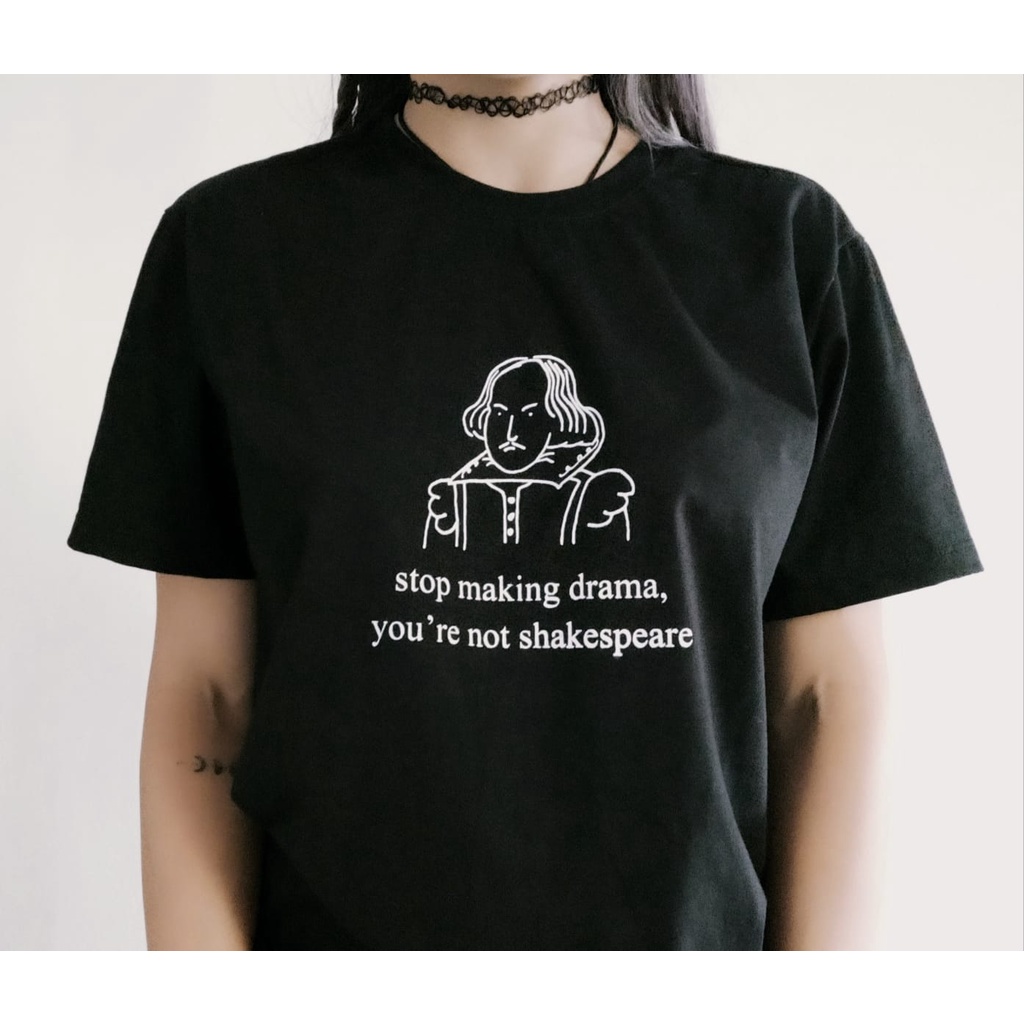 Camiseta/Babylook SHAKESPEARE / drama/ sarcasmo / 100% algodão