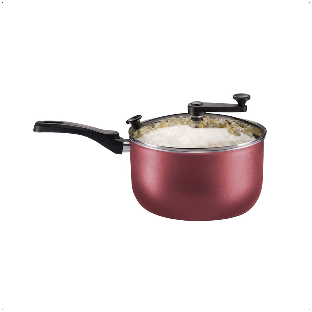 Pipoqueira Cereja Antiaderente Cabo Antitermico TVT Versátil Número 22 Capacidade de 3,6L MTA - 8994 em Oferta na Shopee