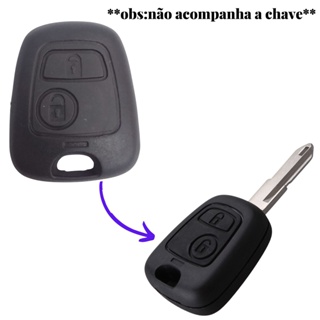 Capa Frontal da Chave Peugeot 207 206 Citroen C3 de  2 Botões em Oferta na Shopee