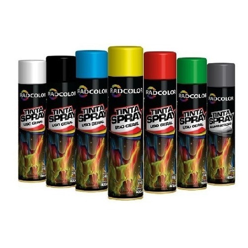 Tinta Em Spray 400ml Para Uso Em Geral Todas As Cores em Oferta na Shopee