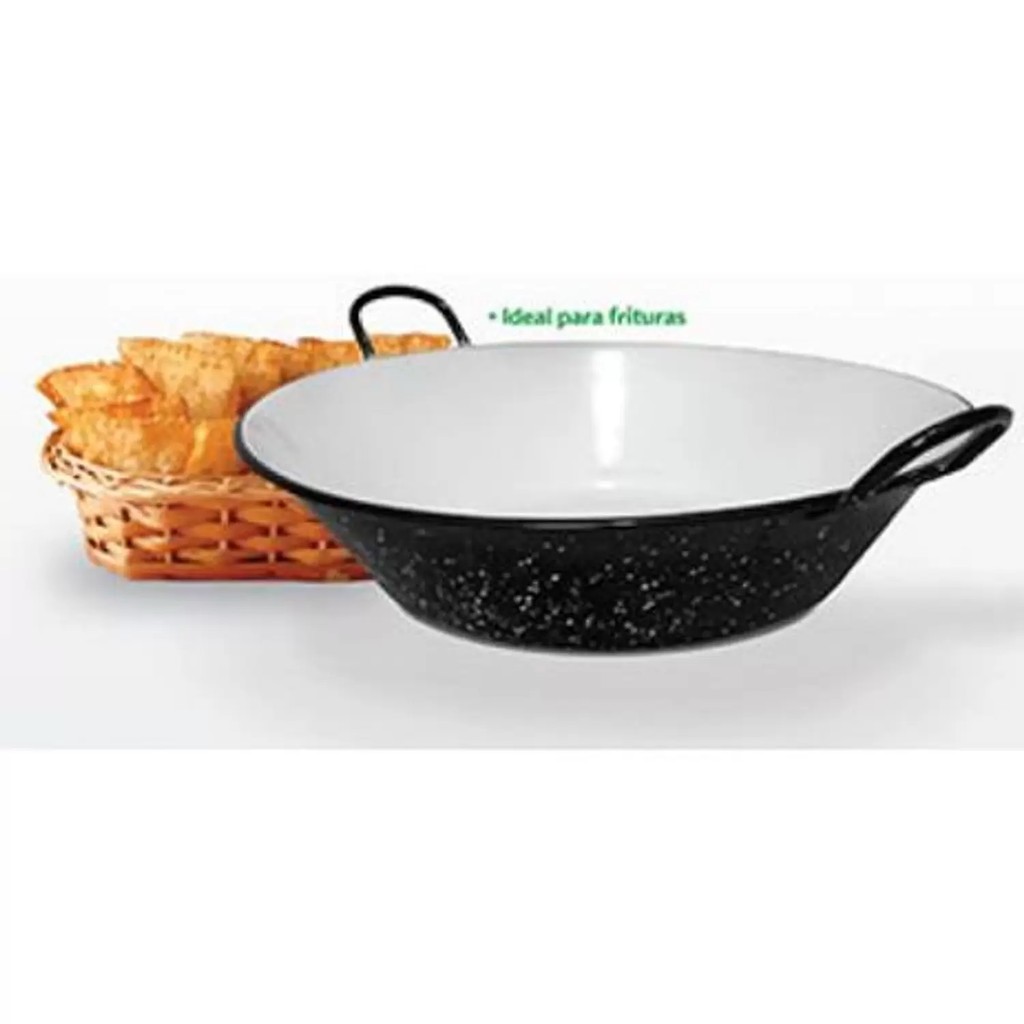 Tacho Esmaltado para fritura Pequeno Nr12 - 3 litros