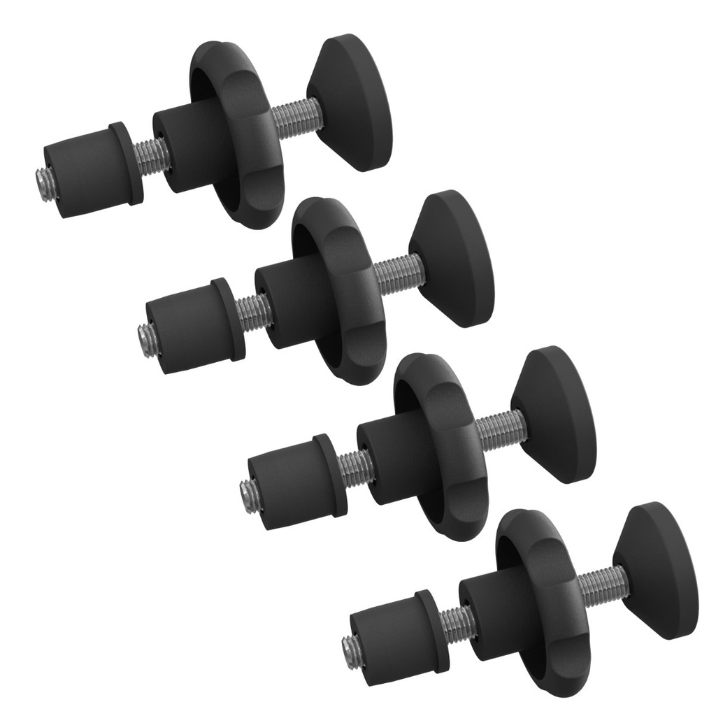 CONJUNTO FIXAÇÃO  MANÍPULO  GRADE PORTÃO PET BEBE TUBO 3/4" KIT 4 UNID